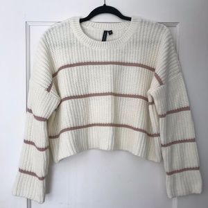 Cropped Striped Sweater